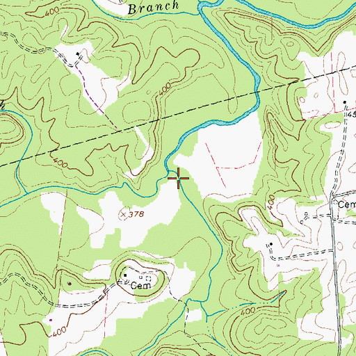Topographic Map of North River, VA