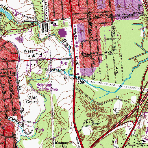 Topographic Map of North Run, VA