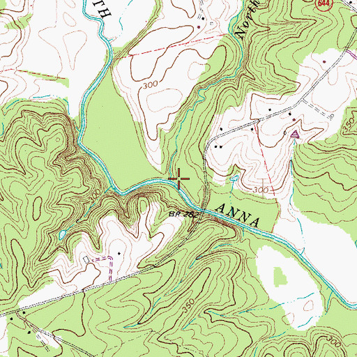 Topographic Map of Northeast Creek, VA