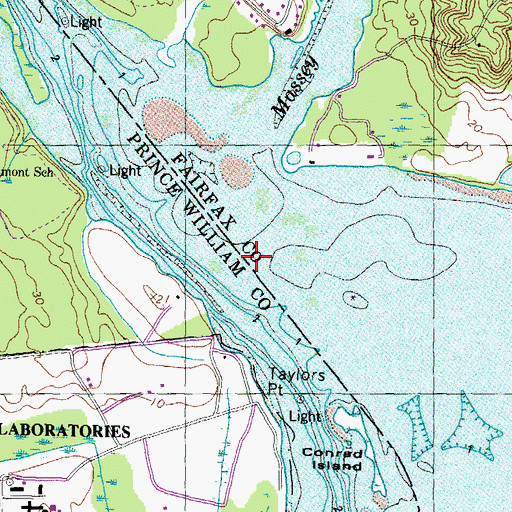 Topographic Map of Occoquan River, VA