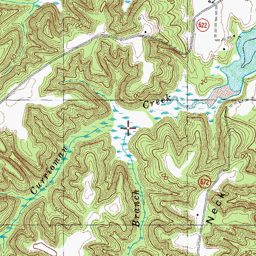 Topographic Map of Old Mill Branch, VA