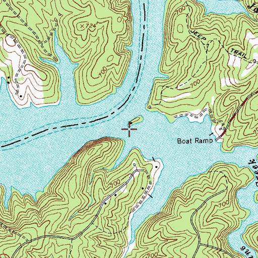 Topographic Map of Old Womans Creek, VA