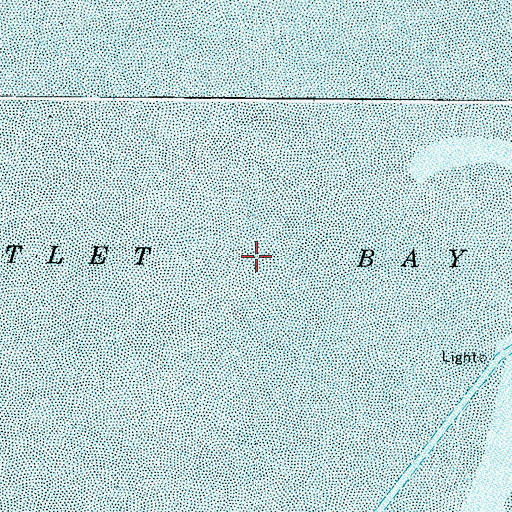 Topographic Map of Outlet Bay, VA