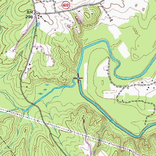 Topographic Map of Owens Creek, VA
