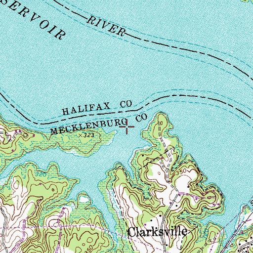 Topographic Map of Owens Creek, VA