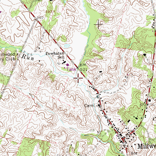 Topographic Map of Page Brook, VA