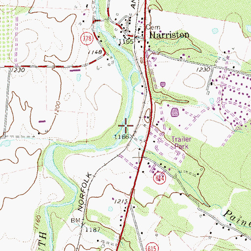 Topographic Map of Paine Run, VA