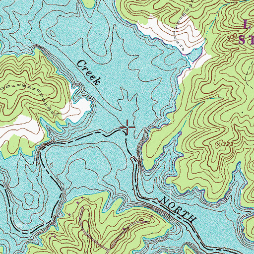 Topographic Map of Pamunkey Creek, VA