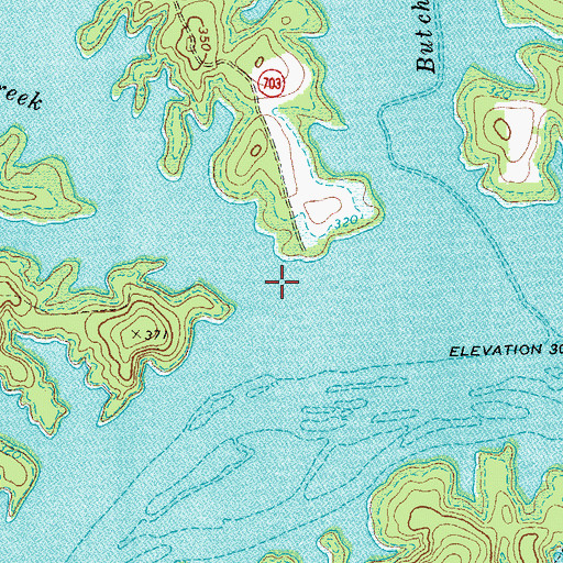 Topographic Map of Panhandle Creek, VA