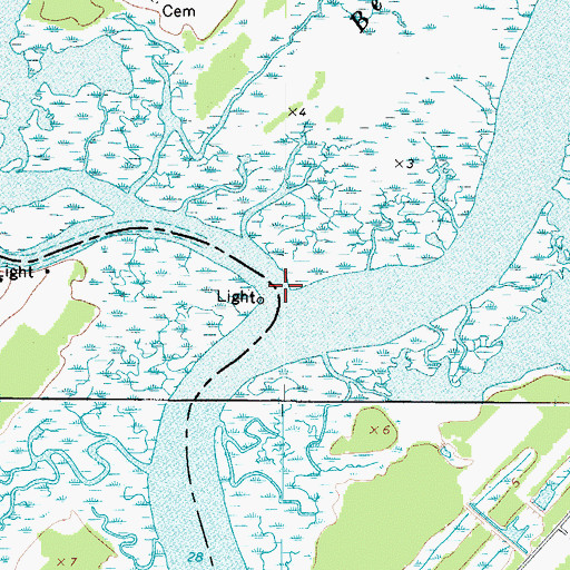 Topographic Map of Parting Creek, VA