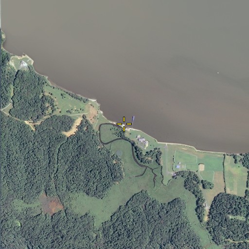 Aerial/Satellite Image of Passapatanzy Creek, VA