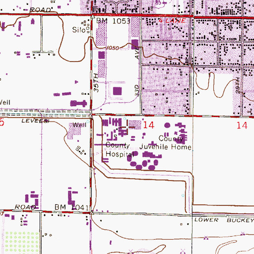 Topographic Map of Maricopa County Highway Department, AZ