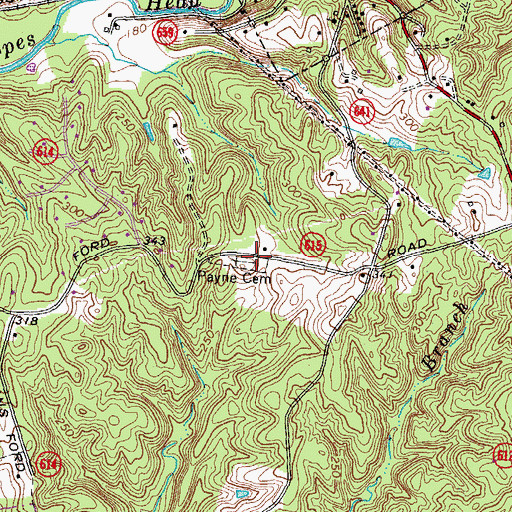 Topographic Map of Clifton Town Cemetery, VA