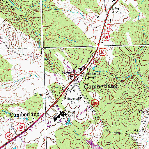 Topographic Map of Payne Church, VA