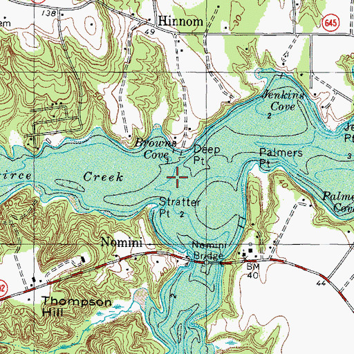 Topographic Map of Peirce Creek, VA