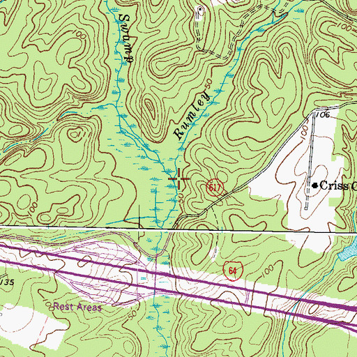 Topographic Map of Pelham Swamp, VA