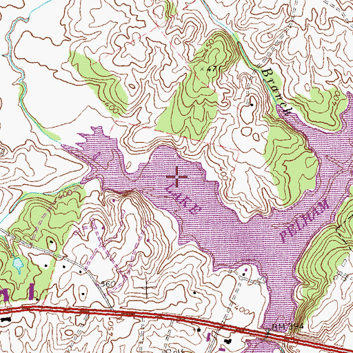 Topographic Map of Lake Pelham, VA