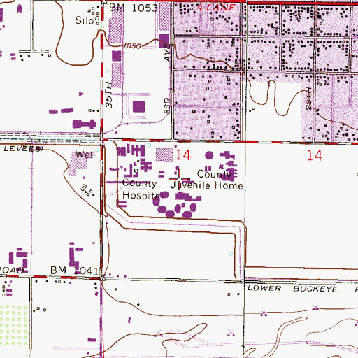 Topographic Map of Maricopa County Jail Annex, AZ