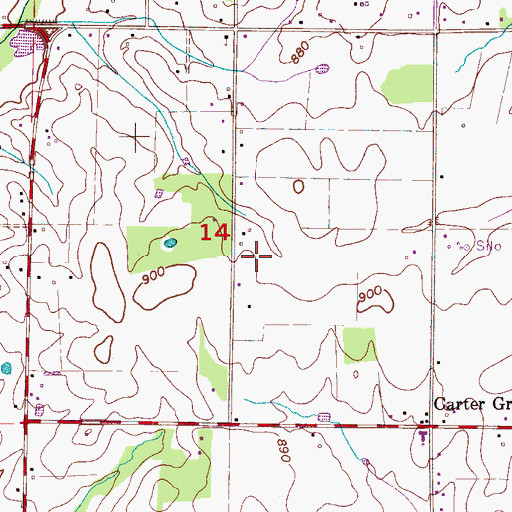 Topographic Map of Reid Chapel (historical), AL