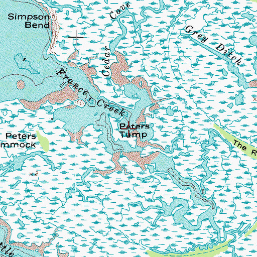 Topographic Map of Peters Tump, VA