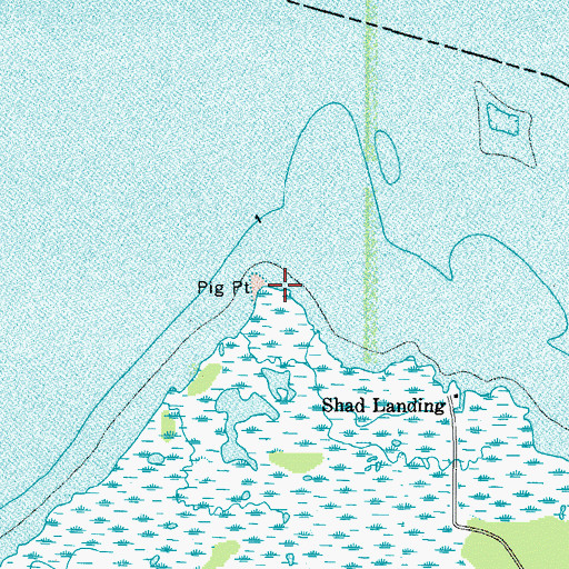 Topographic Map of Pig Point, VA