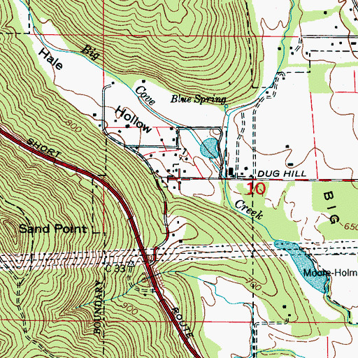 Topographic Map of Ryland Acres, AL