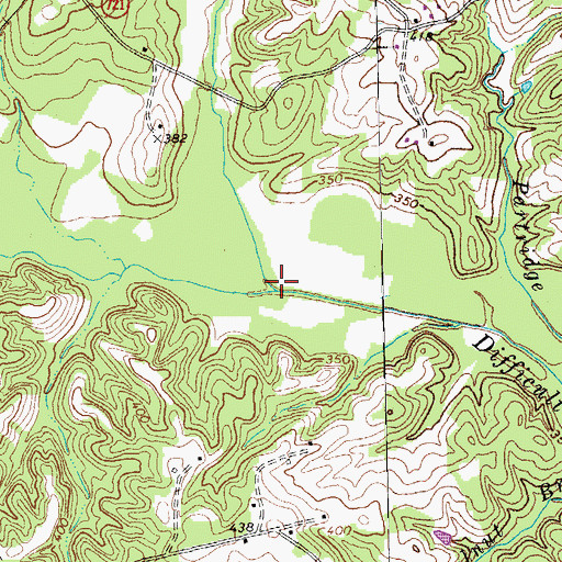Topographic Map of Piney Creek, VA