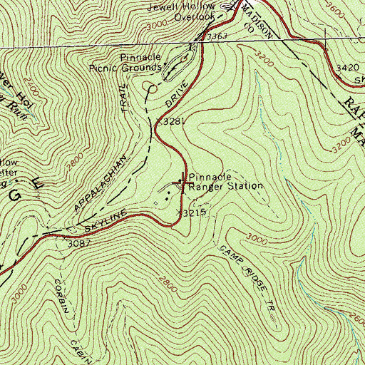 Topographic Map of Shenandoah Research and Resource Management Center, VA