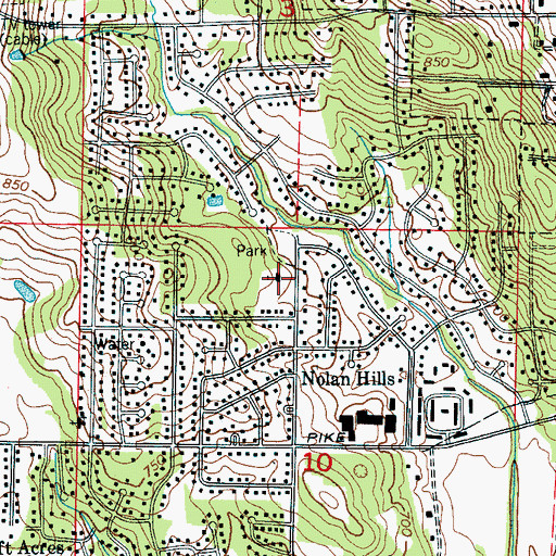 Topographic Map of Saint John the Baptist Catholic Church, AL