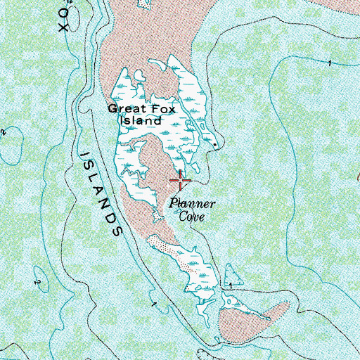 Topographic Map of Planner Cove, VA