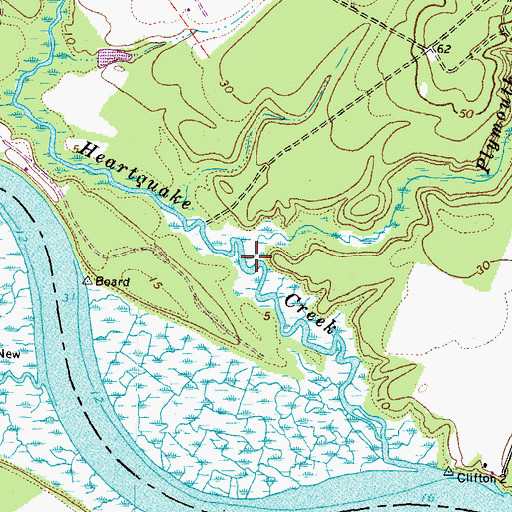 Topographic Map of Plymouth Swamp, VA