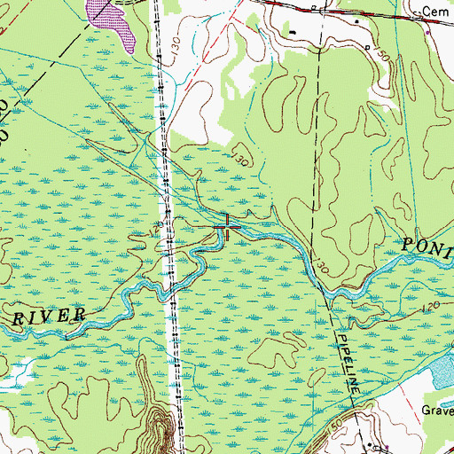 Topographic Map of Po River, VA
