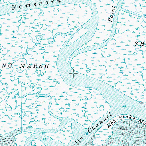 Topographic Map of Point Creek, VA