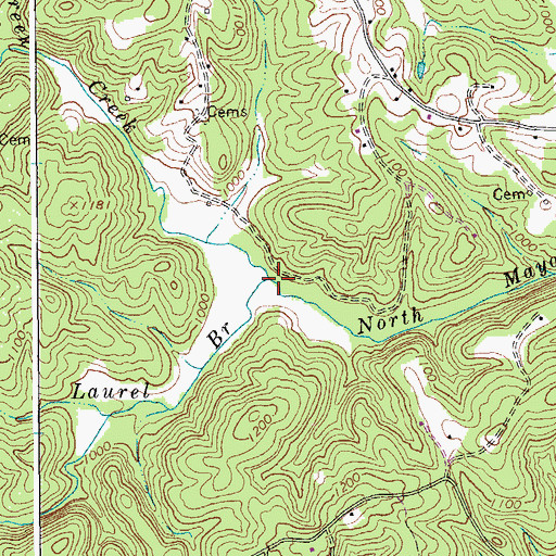 Topographic Map of Polebridge Creek, VA