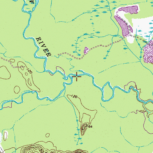 Topographic Map of Poni River, VA
