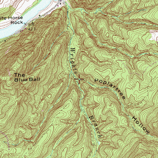 Topographic Map of Poplartree Hollow, VA