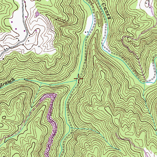 Topographic Map of Pound Branch, VA