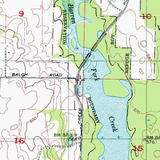 Topographic Map of South Zion Church (historical), AL