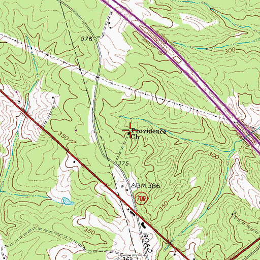 Topographic Map of Providence Church, VA