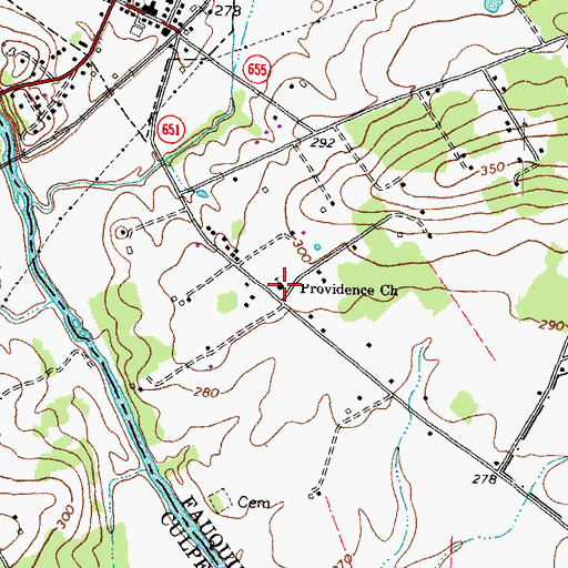 Topographic Map of Providence Church, VA
