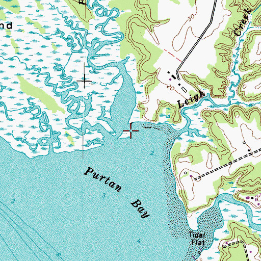 Topographic Map of Purtan Creek, VA