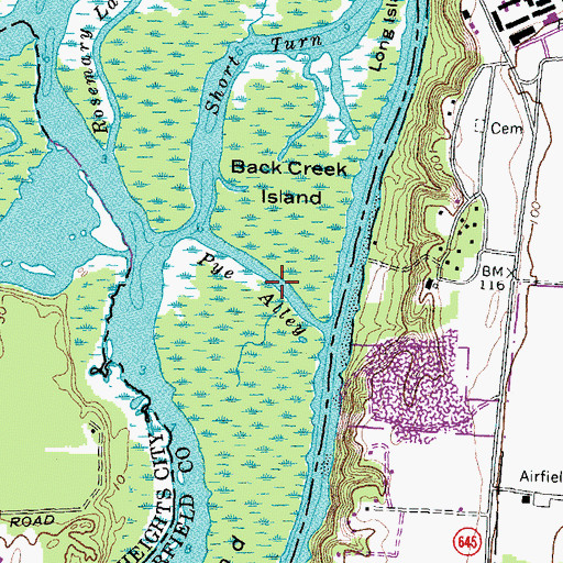 Topographic Map of Pye Alley, VA
