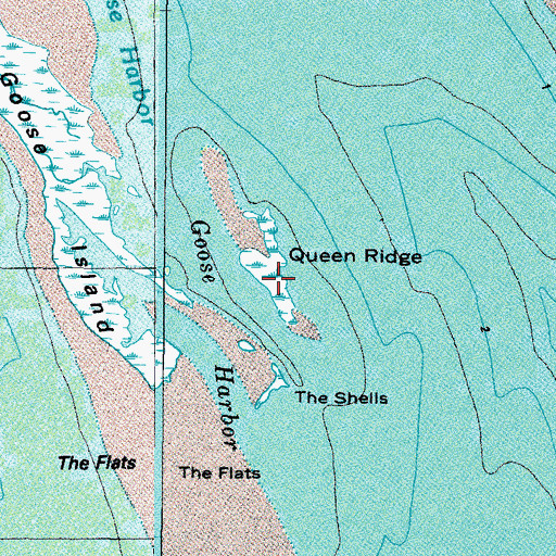 Topographic Map of Queen Ridge, VA