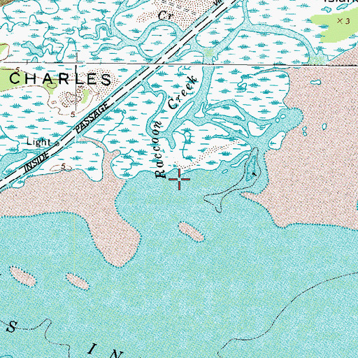 Topographic Map of Raccoon Creek, VA