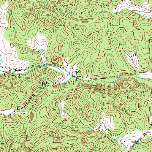Topographic Map of Ragland Branch, VA