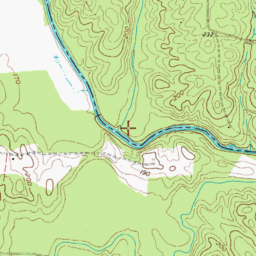 Topographic Map of Rainey Creek, VA