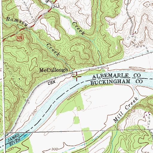 Topographic Map of Ramsey Creek, VA