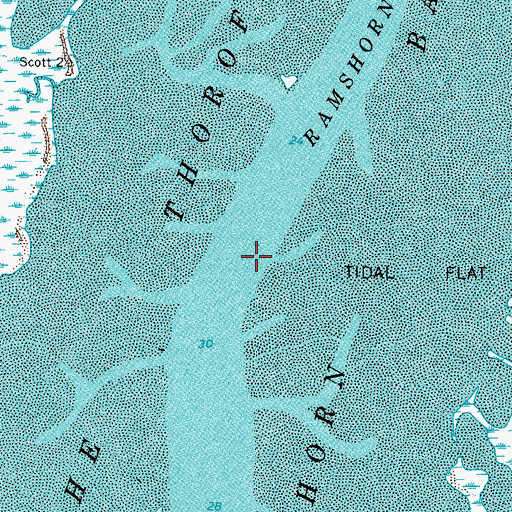 Topographic Map of Ramshorn Channel, VA