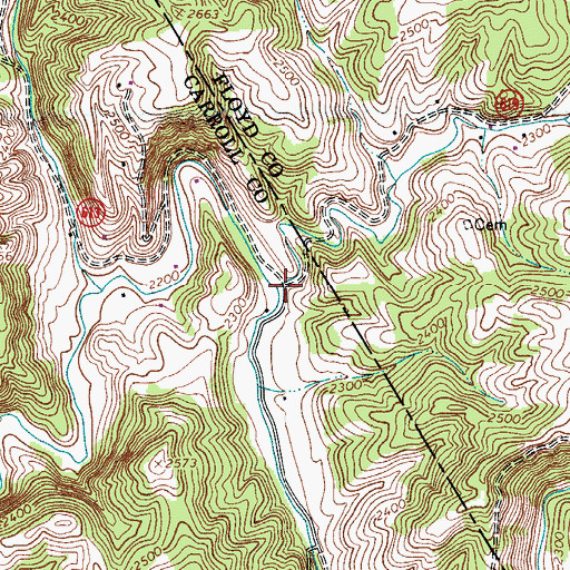 Topographic Map of Rans Creek, VA