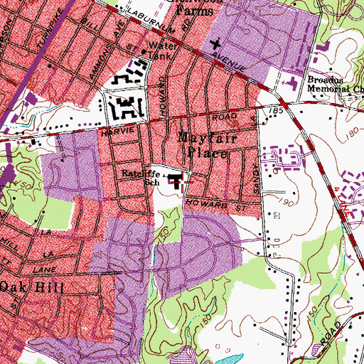 Topographic Map of Harold Macon Ratcliffe Elementary School, VA